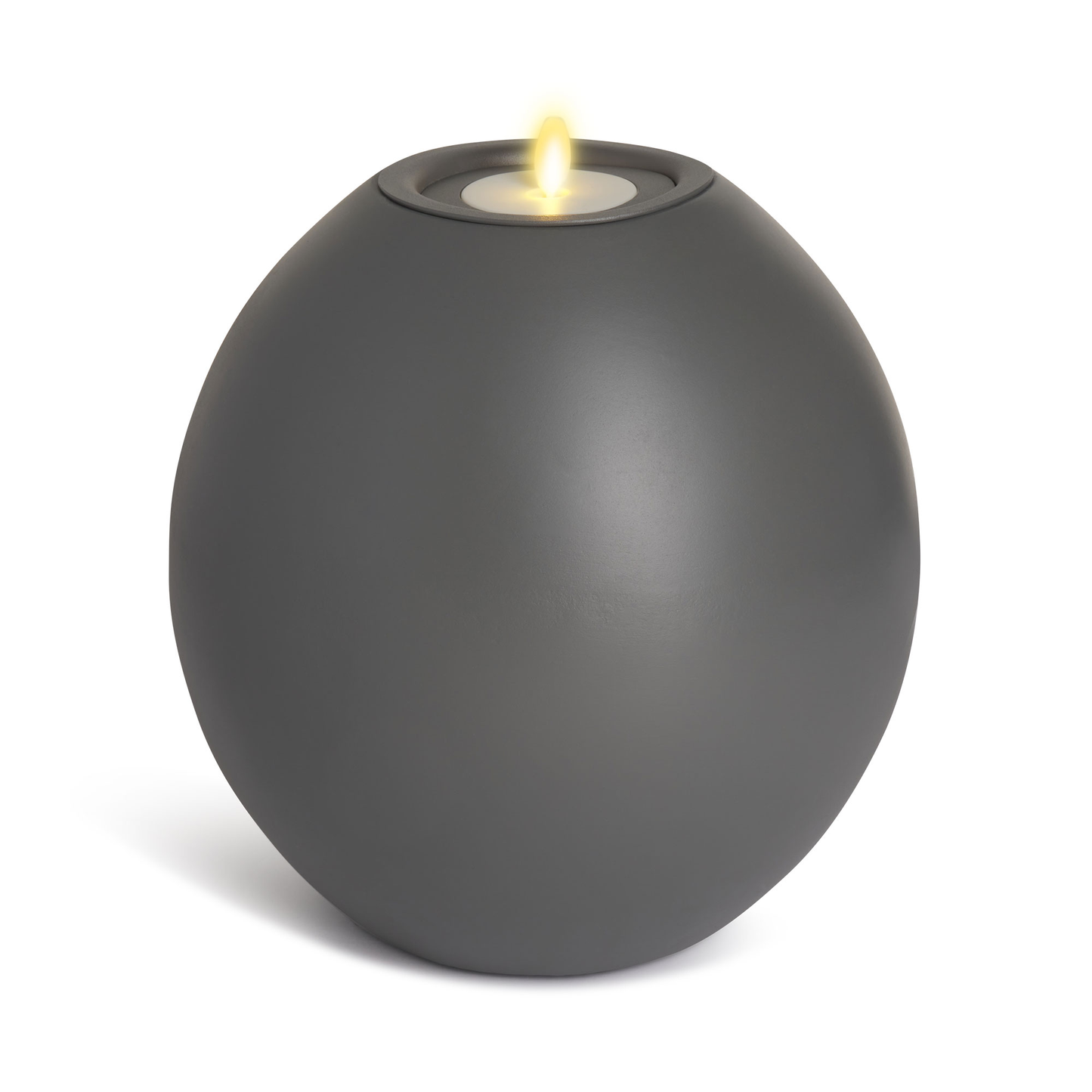 Oval Concrete Decorative Candle Holder with Outdoor Votive