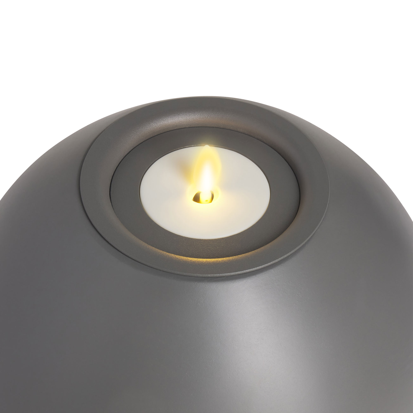 Oval Concrete Decorative Candle Holder with Outdoor Votive