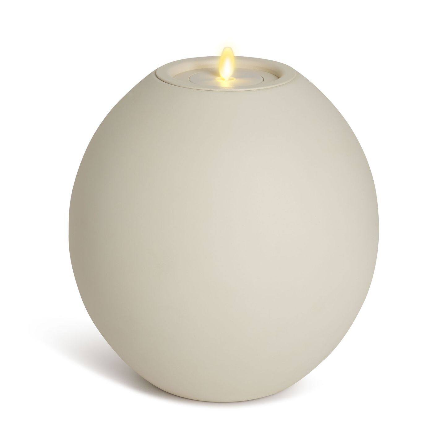 Oval Concrete Decorative Candle Holder with Outdoor Votive
