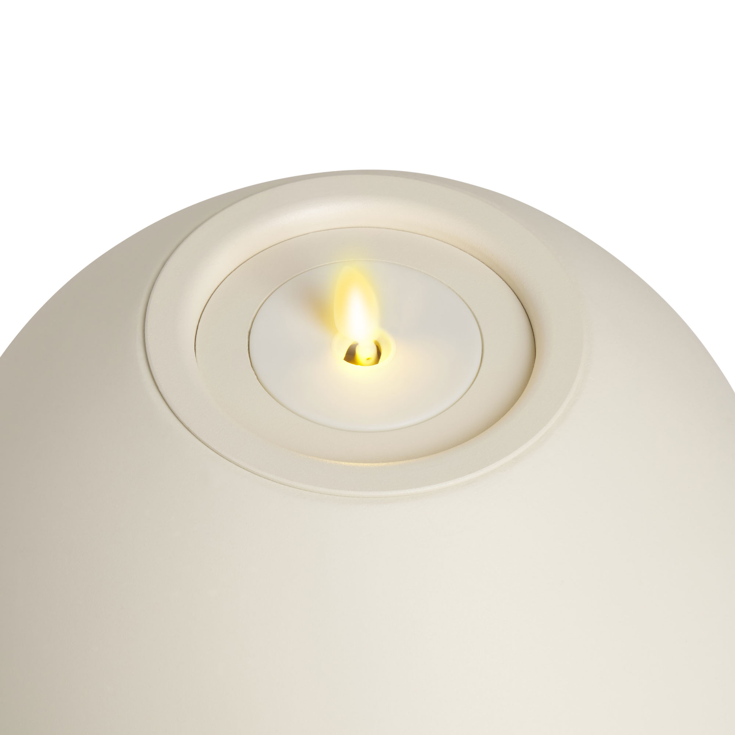 Oval Concrete Decorative Candle Holder with Outdoor Votive