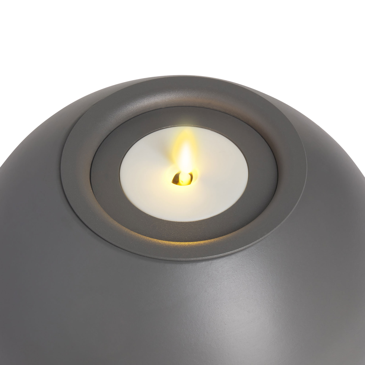 Round Concrete Decorative Candle Holder with Outdoor Votive