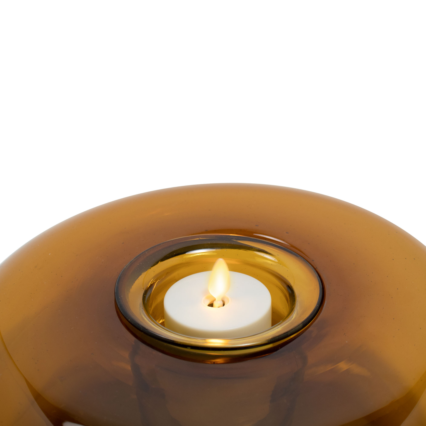 Tubular Glass Decorative Candle Holder with Outdoor Votive
