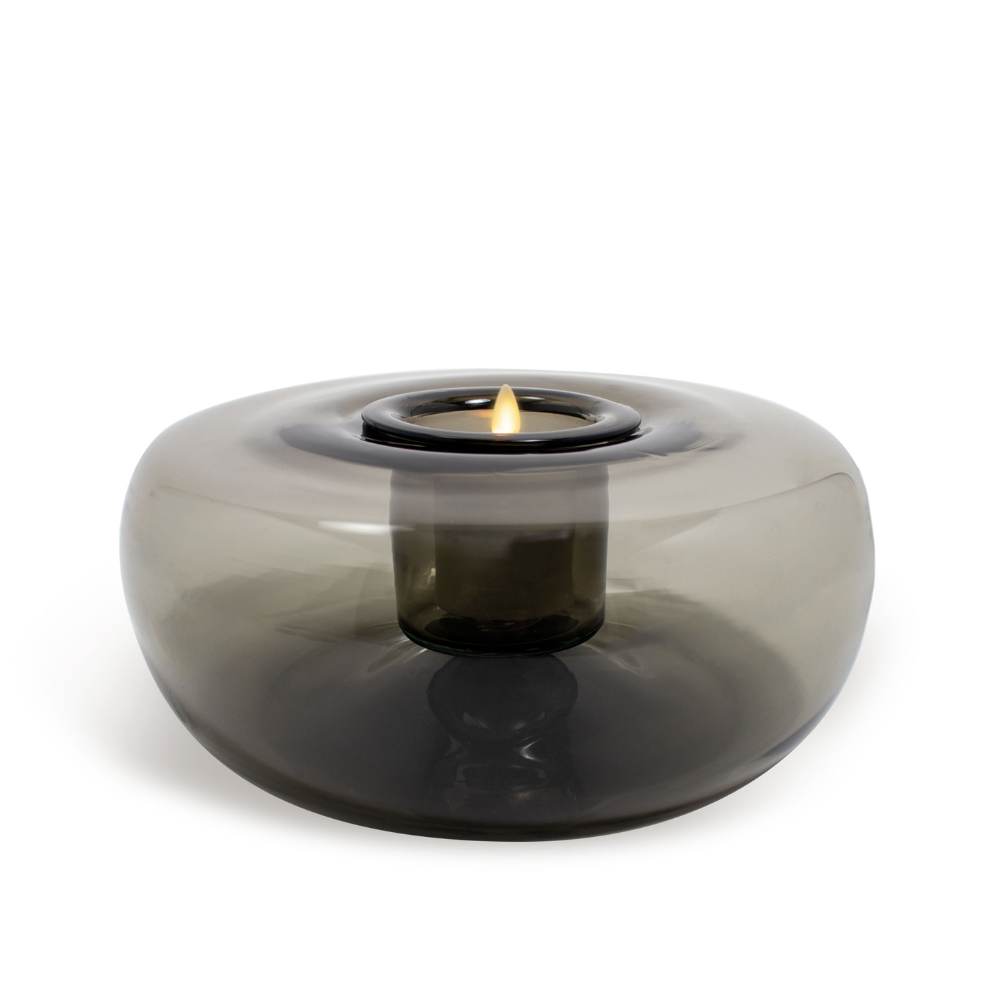 Tubular Glass Decorative Candle Holder with Outdoor Votive