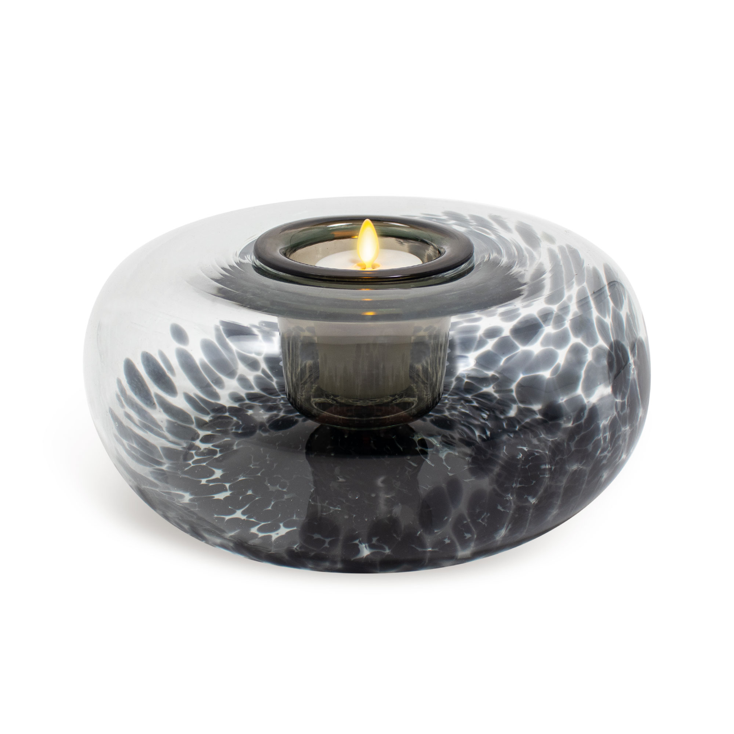Tubular Glass Decorative Candle Holder with Outdoor Votive