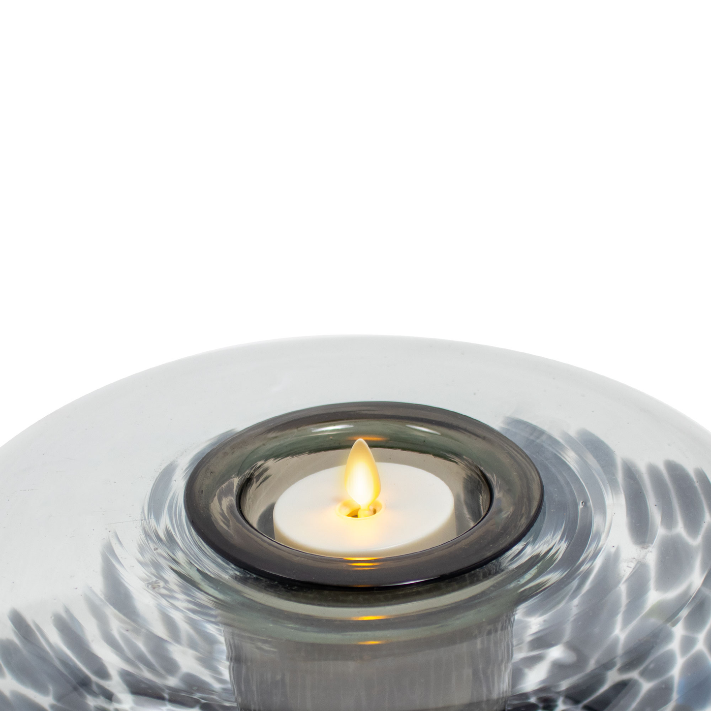 Tubular Glass Decorative Candle Holder with Outdoor Votive