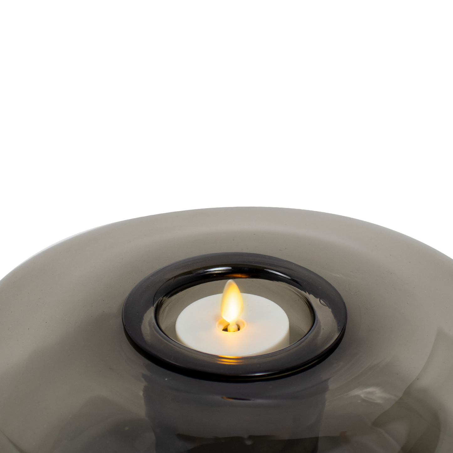Tubular Glass Decorative Candle Holder with Outdoor Votive
