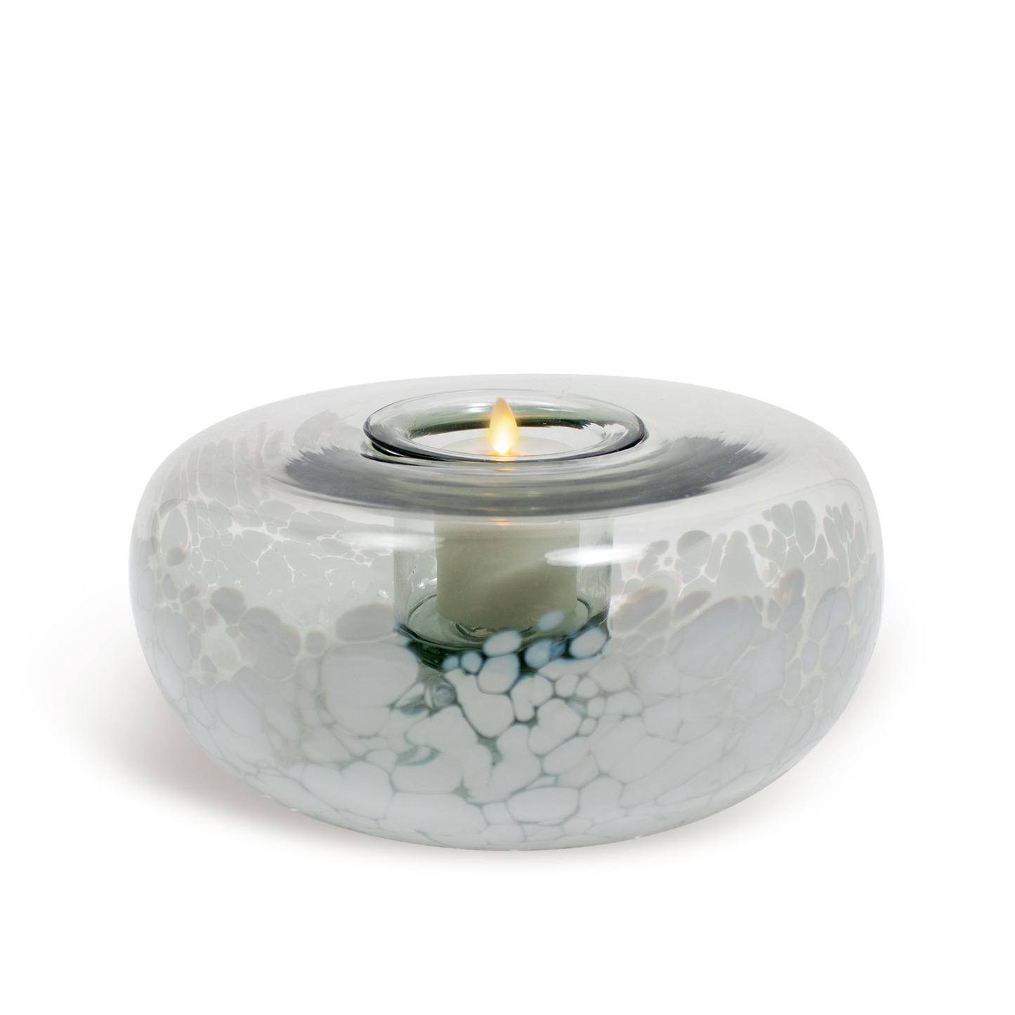 Tubular Glass Decorative Candle Holder with Outdoor Votive