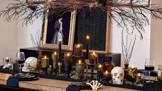 an image representing the best flameless halloween candles from Luminara