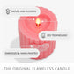 Sweet Pink Ribbed Flameless Candle Pillar