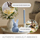 Cashmere Blue Flameless Candle Bunny