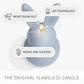 Cashmere Blue Flameless Candle Bunny