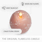 Dusky Rose Flameless Candle Floral Egg