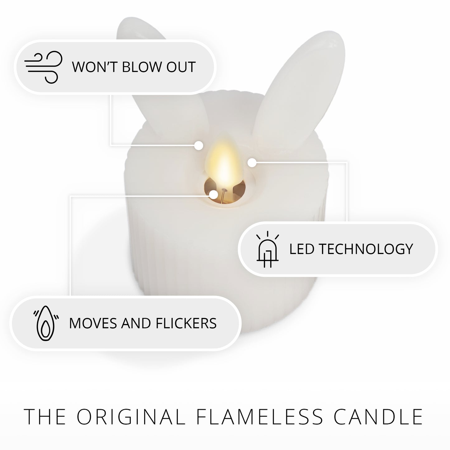 Cotton Cloud Flameless Candle Bunny Tealights