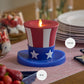 Red, White & Blue Flameless Candle Patriotic Hat