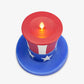 Red, White & Blue Flameless Candle Patriotic Hat