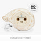 White Melo Shell Flameless Candle