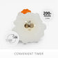 Bright White Ghost Holding Pumpkin