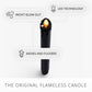 Glitter Black Wax Drip Taper