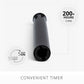 Glitter Black Wax Drip Taper