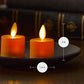 Set of 2 Russet Orange Tealights