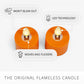 Set of 2 Russet Orange Tealights