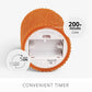 Glitter Marmalade Ribbed Flameless Candle Pillar