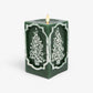Holiday Green Tree Vignette Flameless Candle