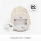White Swan Sweater Knit Flameless Candle Pillar