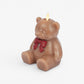Warm Biscuit Holiday Teddy Bear Flameless Candle