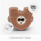 Warm Biscuit Holiday Teddy Bear Flameless Candle