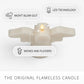 White Swan Glitter Angel Flameless Candle