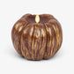 Metallic Cappuccino Flameless Candle Pumpkin