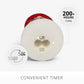 White Glitter Snowmom Flameless Candle