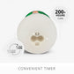 White Glitter Snowdad Flameless Candle