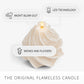 White Swan Glitter Swirl Flameless Candle Tree