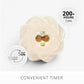 White Swan Glitter Swirl Flameless Candle Tree