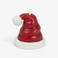 Holiday Red Santa Hat Flameless Candle
