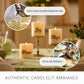 White Swan PEACE Flameless Candle Pillar