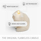 White Swan Glitter Snow Fox Flameless Candle
