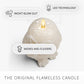 White Swan Glitter Snowy Owl Flameless Candle