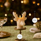 White Swan Glitter Stag Flameless Candle