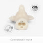White Swan Glitter Stag Flameless Candle