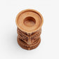 Golden Oak Tall Tiki Candle Holder