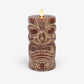 Cherry Mahogany Chalky Tiki Flameless Candle Pillar