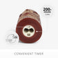 Cherry Mahogany Chalky Tiki Flameless Candle Pillar