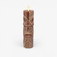 Cherry Mahogany Chalky Slim Tiki Flameless Candle Pillar