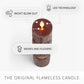 Cherry Mahogany Chalky Slim Tiki Flameless Candle Pillar