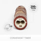 Cherry Mahogany Chalky Slim Tiki Flameless Candle Pillar
