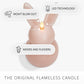 Dusky Rose Flameless Candle Bunny