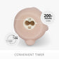 Dusky Rose Flameless Candle Bunny